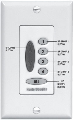 Hunter Douglas Platinum Technolgy Wall Switch